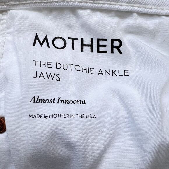 Mother Superior Size 26 White Distressed The Dutchie Ankle Jaws EUC - Picture 12 of 16
